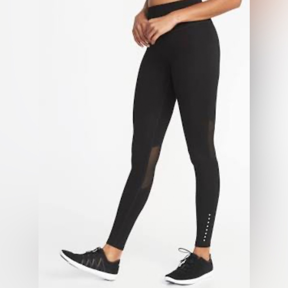 Old Navy | High-Waisted Run Leggings | Black Jack | L